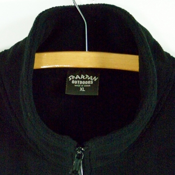 NWT Spartan Outdoors Black Fleece Vest Mens XL - Picture 5 of 8